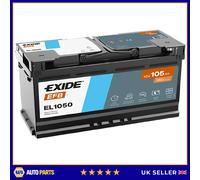 Car Battery EL1050 Exide 1638153480 500041020 5802477650 7485151426 EFB105SS New