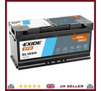 Car Battery EL1050 Exide 1638153480 500041020 5802477650 7485151426 EFB105SS New