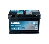 Car Battery EL700 Exide EFB 12V 70Ah 760CCA Type AFB096 51832153 5TA915105B