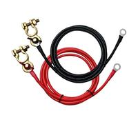 Car Battery Extension Cable - Set of 2 Flexible and Strong Connectors, Replacement Battery Cables for Automobile - for Truck, Semi Truck, Alternator, Starter, Boat