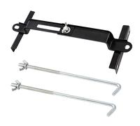 Car Battery Hold Down Kit, High-Strength Car Battery Crossbar with Heavy-Duty Clamps, Rust-Resistant Car Battery Holder with J-bolts (11inch/27cm bolts)