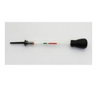 Car Battery Hydrometer, Electrothermal Density Meter 1.10-1.30 Range, 0.005 Accuracy Voltammeter for Acid Cell Testing, Black Plastic 28cm