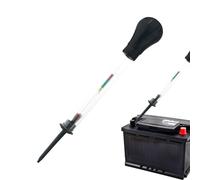 Car Battery Hydrometer Tester - Battery Electrolyte Density Tester, Acid Quality Analyzer, Glass & Rubber Antifreeze Fluid Density Meter for Car BatteryMaintenance and Cooling System Check