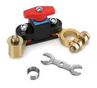 Car Battery Isolator Switch 12v-24v, Cut Off Kill Switch with Pure Copper Stable Transmission High Conductivity, Adjustable Battery Disconnect Switch for Cars, RV, ATV, Trucks, Campers, Boats