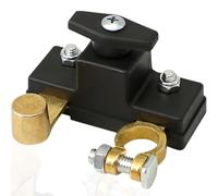 Car Battery Isolator Switch 12V - 24V, Pure Copper Car Battery Disconnect Switch, High Conductivity Effective CarPower Cut Off Switches for Auto, Truck, RV & Marine (Black)