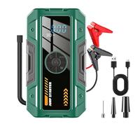 Car Battery Jump Starter | 2 in 1 Rechargeable with Lighting - Starter with Air Compressor | for Vehicle, Motorcycle, Tyre Inflating, Travel, Camping, Fishing, Survival