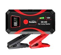 Car Battery Jump Starter, Portable Power Battery Pack 2000A Peak Jump Box for Motorcycle Up to 7L Gas & 4L Diesel 3 Modes Flashlight and Safety Jumper Clamps