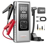 Car Battery Jump Starter with Air Compressor 150PSI,5500A Portable Jump Starter Battery Pack (8.0 Gas/9.0 L Diesel),12V Starter Jump Box with Jumper Cables,Type C Fast Charging,3 Mode Light