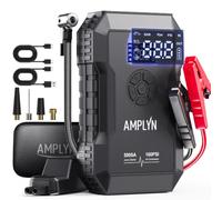 Car Battery Jump Starter with Air Compressor, 5000A-PRO 60W | 160PSI, Portable Jump Starter Battery Pack, All Gas/10L Diesel, 12V Starter Jump Box