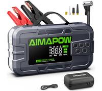 Car Battery Jump Starter with Air Compressor 8000A 160PSI, Jump Starter Portable (All Gas/12L Diesel), 12V Car Jump Starter with Inflator, Jump Box Quick Charge and 270°LED Light