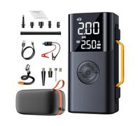 Car Battery Jumper Tire Inflator - 10000mAh Rechargeable Jump Starter | Lightweight Portable Digital Display Tire Inflator Pump for Road Trip Camping Travel Cars Motorcycles