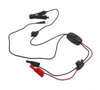 Car Battery Leakage Detector with Parasitic Drain Test Function and Innovative Terminal Spring Clip for Direct Connections Without Wire Removal