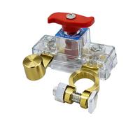 Car Battery Power Cut-Off Switch Breaker, Pure Copper Stable Transmission High Conductivity Disconnect Switch Smart Car Battery Disconnect Switch Clear PC Shell for Car Truck Boat Rv Supplies