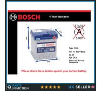 Battery fits SEAT MII AROSA TOLEDO IBIZA PANDA Bosch 002L 420A 44Ah New
