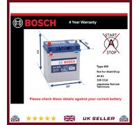 Battery fits SUZUKI WAGON R 1.0 1.3 1.3D 2001 on Bosch 055 330A 40Ah Quality New