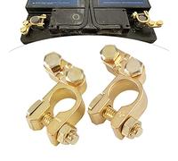 Car Battery Terminal Connectors 1 Pair, Battery Connectors Terminals Copper Leisure Terminals Connectors Clamps Set Positive Negative for Car Boat RV Vehicles Motorcycles