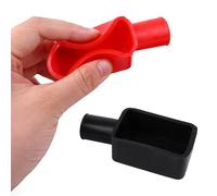 Car Battery Terminal Cover - 2pcs Insulating Terminal Cover | Positive and Negative Cable Stud Covers, Car Battery Terminal Protection Cover, Red & Black Battery Terminal Caps for Trucks, Car
