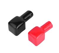 Car Battery Terminal Covers, Battery Terminal Protector Boots, Soft Plastic, Flexible Design, Red Black, 2 Pcs, For Cars, SUVs, Trucks, All Weather Conditions