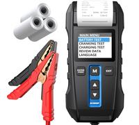 Car Battery Tester 12V 24V, TOPDON BT300P Battery Tester with Printer | 100-2000CCA Automotive Battery Load Tester with Cranking Charging System Test for Car/RV/SUV/Motorcycle/Truck/Boat