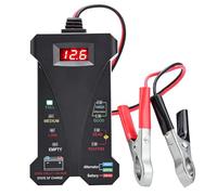 Car Battery Tester, 12V Digital Car Battery Monitor Voltmeter Automotive Alternator Charging System Analyzer with LCD Display and LED Indication Load Tester for Car RV Motorcycle Boat SUV Truck Yacht