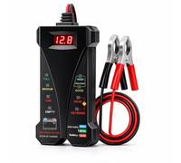 Car Battery Tester,12V Multi Functions Digital Voltmeter Charging System Analyzer with LCD Display and LED Indicators,Automotive Battery Load Tester for Cars Motorcycles Trucks Boats Vehicle