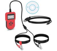 Car Battery Tester Digital 12 V/24 V LCD Multilingual - Battery Testers by MSW