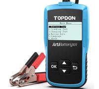 Car Battery Tester TOPDON ArtiBattery 101 for Lead Acid/Agm Battery/Gel Battery Voltage Tester For 100-2000 CCA Car Battery
