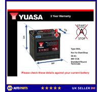 Yuasa Car Battery YBX3108 for KIA PRIDE DA 1990 to 12/2011