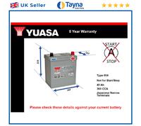 Car Battery YBX5054 Yuasa 054 360A 40Ah 5Yr WTY 187x127x223 Silver High Perf.