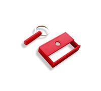 Car Belt Lock Buckle Guard Prevent Children And kids Opening The Seatbelt Securing the Car Seatbelt lock, Red