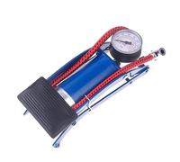 Car Bicycle Bike Single Cylinder Barrel Tyre Inflator Foot Pump w/Pressure Gauge Single Cylinder Barrel Tyre Foot Pump + Pressure Gauge for Bike Tires and Sports Equipment