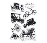 Car Bicycle Silicone Clear Seal Stamp Scrapbooking Embossing Photo Album Dec Acrylic Stamp Block