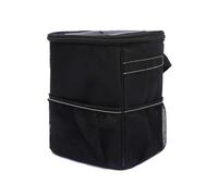 Car Bin 1pcs, Multipurpose Portable Car Garbage Bin with Lid and Storage Pockets, Leak-Proof Car Interior Bin for Tidy Use, Foldable and Waterproof Car Accessories for Interior, Adjustable Straps