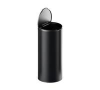 Car Bin Car Ashtray Creative Aluminum Alloy With Lid Automotive Ash Cartridge Trash Can Automatically Extinguish Smoke Cars Rubbish Bins(Trash can black)