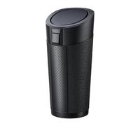 Car Bin for Ford Puma ST 2020-2020 2021 2022 2023 2024 2025, 480ml Cup Holder Trash Can, Leak-proof One-Piece Flexible Body, Removable Dual-Opening Lid, Easy Clean, Rattle-free for Quiet Drive