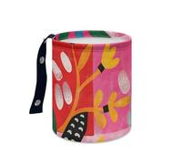 Car Bin Pink Black Orange Bin for Car Rubbish Bins Oxford Cloth Leak Proof Car Trash Can Waterproof Foldable Cars Essentials Easy to Hang Camping Cars Bins Portable Collapsible 15x18.5cm/2 Pcs