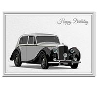 Car Birthday card - Unique 1924 Bentley 3L - Premium quality - Modern design - Exclusive Vector Artwork - Special Keepsake - Classic Vintage Cars - Happy Wishes and Greetings