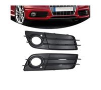 Car Black FOG LIGHT GRILL Compatible for A4 B8 S-LINE 2008-2012 Front Bumper Lamp Trim Cover Grill 8K0807681C 8K0807682C(1 pair)