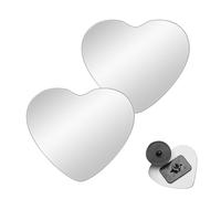 Car Blind Spot Mirror, All-Round View, Convex, Wide Angle Rear View Mirror, Stick-on Set of 2, Heart-Shaped Rear View Mirror Accessories for Vehicles