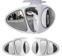 Car Blind Spot Mirrors for Mazda MX30 CX50 PHEV/CX70 PHEV BT-50, Car Convex Blind Spot Mirror Rotatable HD Car Blind Spot Mirror Adjust Blindspotmirrors,White