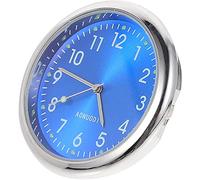 car Blue Dashboard clock Tiny Quartz Automotive Mount Round Small Clock
