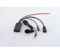 Car Bluetooth 10Pin Music Audio Cable Adapter, AUX Audio Cable Microphone Handsfree Adapter with Microphone for BMW E46 10Pin Socket