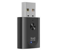 Car Bluetooth 5.3 FM Transmitter, USB Bluetooth Adapter for Car Wireless Audio Music Receiver Adapter Bluetooth Transmitter with Hands-Free Calling for Car Radio Stereo Auto Memory