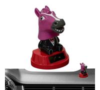 Car Bobble Dashboard - Solar Small Shaking Ornament - Car Dashboard Statue Interior Decor | for Truck Sedan Pickup Vehicle SUV Desk Shelf Office Home Party