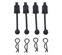 Car Body Clip Retainer Shell Fixed Buckle Lock High Quality Durable Easy Install for 1/10 RC Car Universal Senton Granite Typhon Black 4PCS