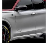 Car Body Decorative Garland Stickers RACING Vinyl Decal for Alfa Romeo Giulia Stelvio Exterior Modified Accessories,Black Style