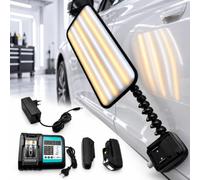 Car Body Dent Detection Lamp, 6-Color PDR Board & Suction Mount | Ideal for mobile mechanics and body shops - quick setup, no drilling, no paint damage risk.