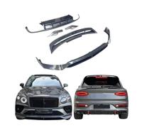 Car Body Kit Front and Rear Bumper LD Style Compatible with Bentley Bentayga 2019-2021 Lip Diffuser Spoiler Dry Carbon Fiber