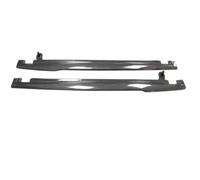 Car Body Kit Front Bumper Lip Rear Diffuser Side Skirt Spoiler Compatible with Bentley, Continental GT W12 2018-2023 Real Carbon Fiber(Side Skirt)
