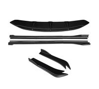 Car Body Kit Front Bumper Splitters Lip Spoiler For BMW 6 Series GT G32 630 640 2017-2022 Side Skirts Extensions Rear Wrap Angle Cars Protection(Matte Black)